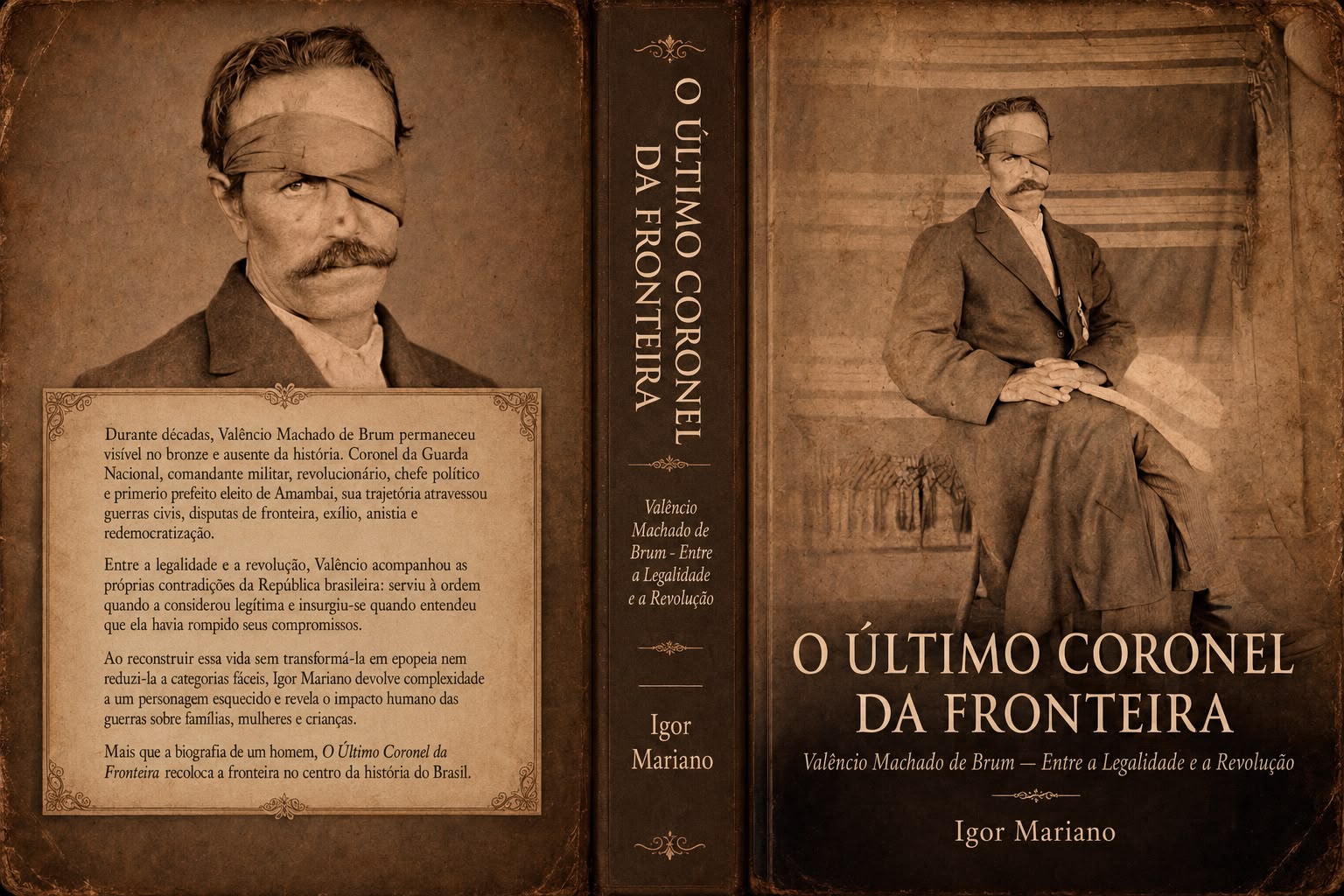 Capa oficial do livro O Último Coronel da Fronteira, de Igor Tobias Mariano